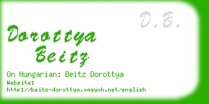 dorottya beitz business card